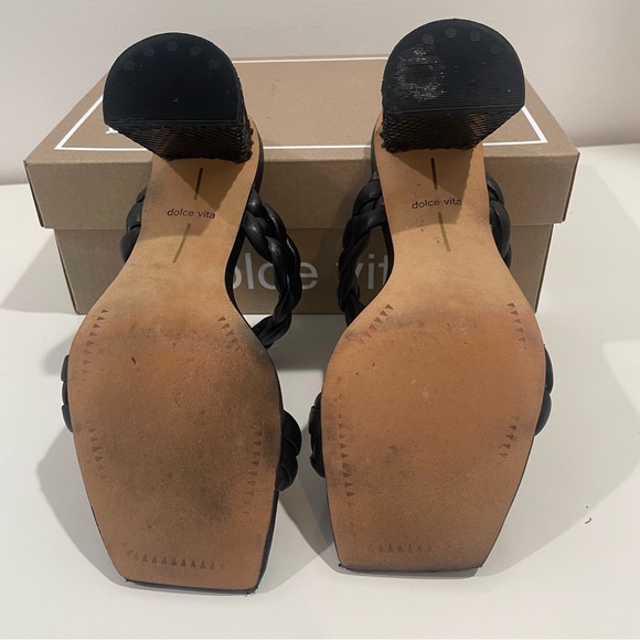 Dolce Vita PAILY Black Heels Braided Design - Picture 14 of 16